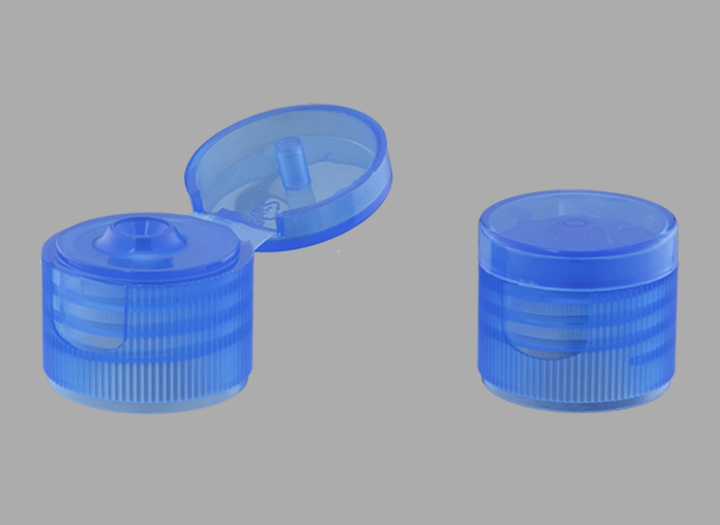 KR-5015 Fabrikspris flip-top flaska blå lock flip top cap tillverkare i Kina