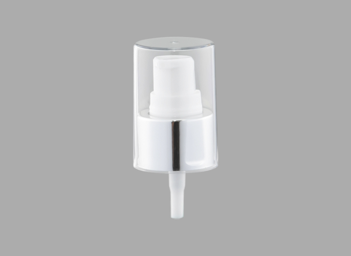 KR-3103 Cosmetic Pump Dispenser 24/400 White Gold Aluminium Plastpump