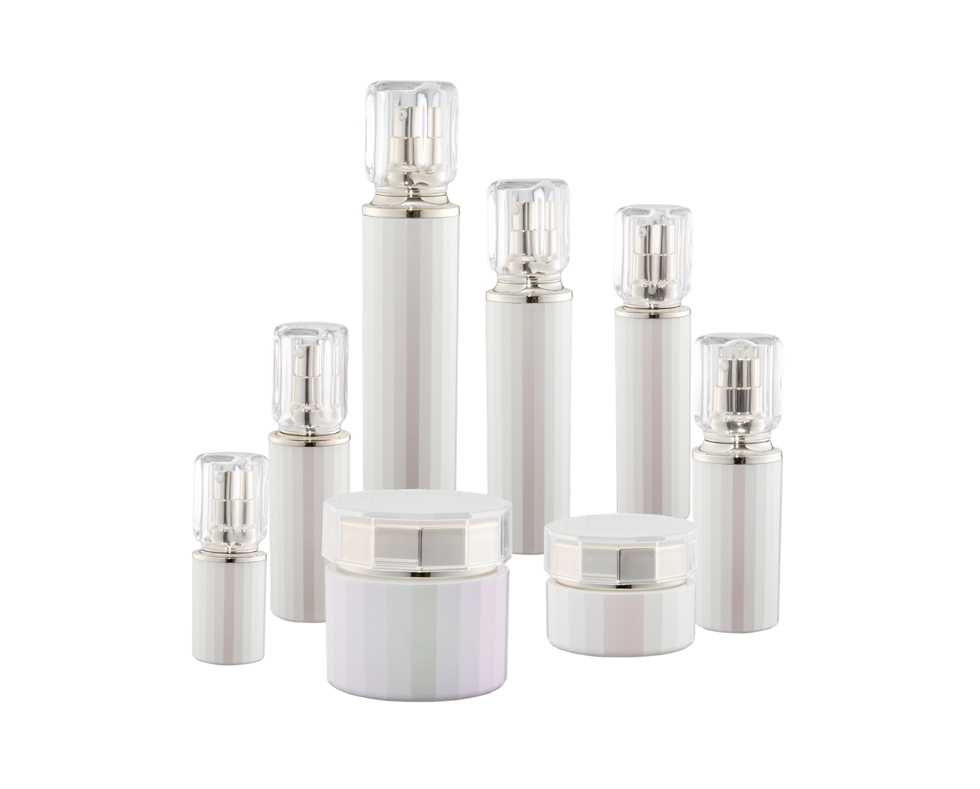 KR-4009 Fabriksgjord akrylburk kosmetisk förpackning resor kosmetisk flaska