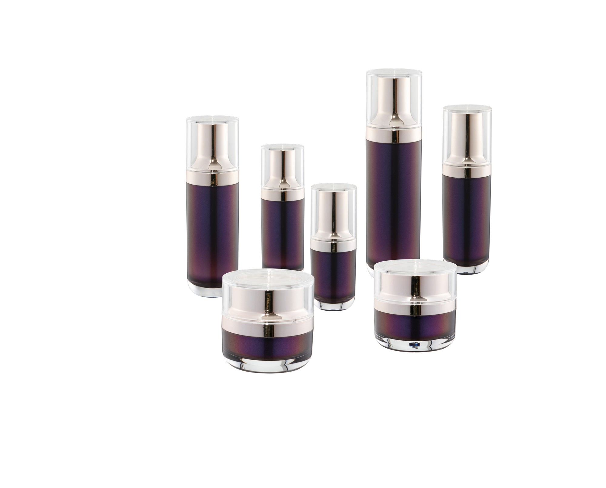 KR-4010 Akryl kosmetisk förpackning Hot sell akryl flaska och burk fabrik